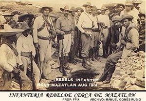 1914년 마사틀란 인근 반군 보병