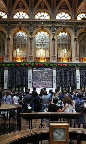 마드리드 증권거래소 내부