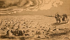 "Dog Town" 또는 프레리도그 정착지, from Commerce of the Prairies