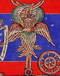 많은 날개를 가진 케루빔. 작자 미상 (1156).