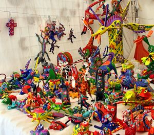 오아하카, 멕시코 포초테 시장의 알레브리헤