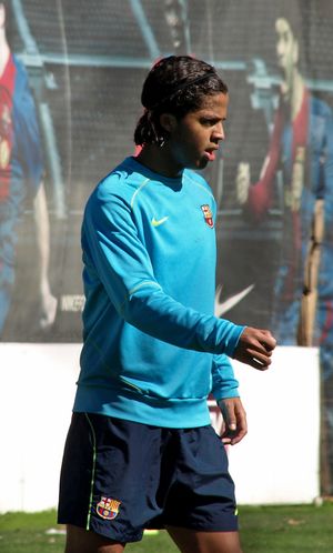 2008년 바르셀로나 소속의 도스 산토스