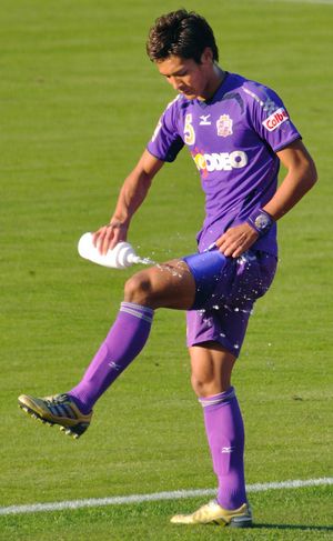 2010년 산프레체 히로시마 소속 시절의 마키노