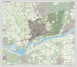 바헤닝언 시의 지형도, 2013년 7월