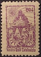 1904년 유니오 카탈라니스타 기념 우표의 별 문양