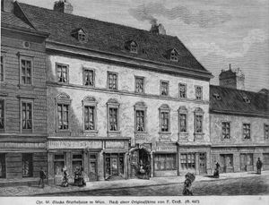 글루크는 비엔나의 비너 하우프트슈트라세 32번지에 살다가 그곳에서 사망했다.