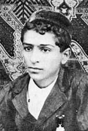 1910년 16세의 메헤르 바바(메르완 이라니)