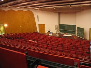 "Red lecture hall" at the central campus