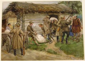 이반 블라디미로프가 그린 곡물 징발