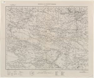 1935년 몽골 서부 및 탄누 투바 일부 지도.
