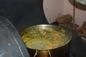 요리 중인 오일 다운