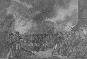 폴 드 라팽-소이라스가 그린 『워싱턴 시 점령』, 『잉글랜드의 역사』의 판화