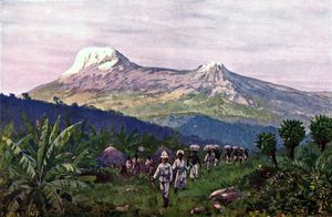 1911년 독일의 킬리만자로산 삽화