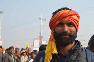 쿰브 멜라에 참석한 비하르 남성