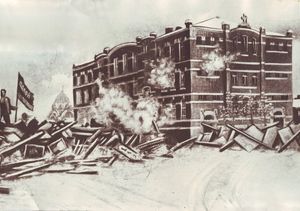 1905년 12월 봉기 당시 니즈니노브고로드의 바리케이드