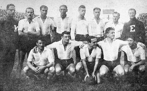 1945년 보카 주니어스를 4-1로 이긴 라싱 선수단