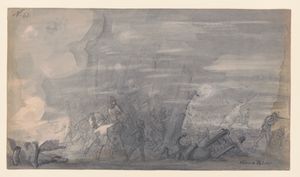 "1862년 테네시주 스톤스 강에서 어거스트 빌리히 장군의 포획" (아돌프 메츠너)