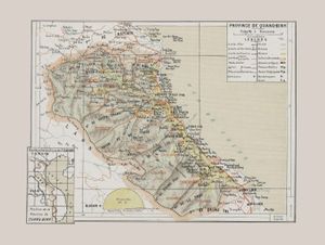 1909년 꽝빈 성 지도