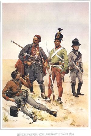 1798년의 세르비아, 부름저, 오도넬, 마호니 자유군단