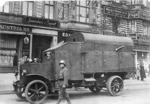 1920년 3월 카프 반란 당시 베를린에 주둔한 임시 자유군단 장갑차