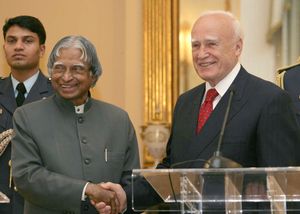 파풀리아스와 인도 대통령 아불 파키르 자인울아베딘 압둘 칼람의 아테네 회담, 2007년 4월 26일