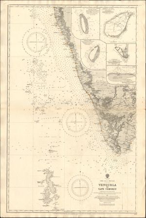 락샤드위프 제도 지도 (1877)