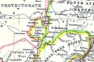 스텔라랜드와 수도 브리버그가 북동쪽으로 고센과 통일되기 전의 현대 지도