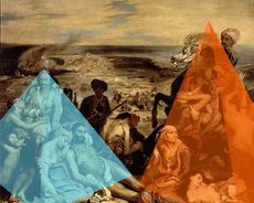 두 개의 인간 피라미드의 구성 구조