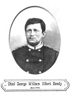 모스키토 보호 구역의 세습 추장 조지 윌리엄 앨버트 헨디