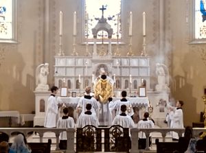 성체의 거양, 미사 깐따타의 미사 경문 중