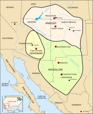 1350년경 조상 호호캄족의 영토를 묘사한 지도