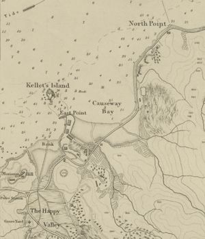 1845년 지도에 표시된 코즈웨이베이