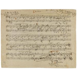 슈만의 "저녁에" 초고