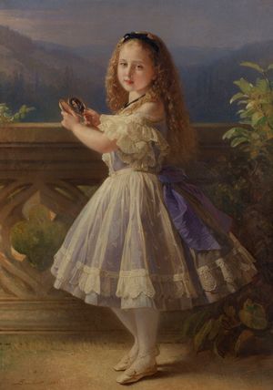 어린 시절의 베아트리스 공주, 리처드 라우처트 1863