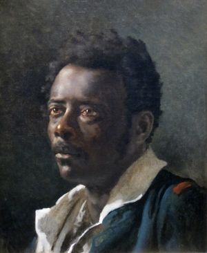 Portrait Study of Joseph, oil on canvas painting by Théodore Géricault, 1818-19, Getty Center. Joseph served as model for at least two Black individuals in the final version of the artist's representation of Medusa's raft.