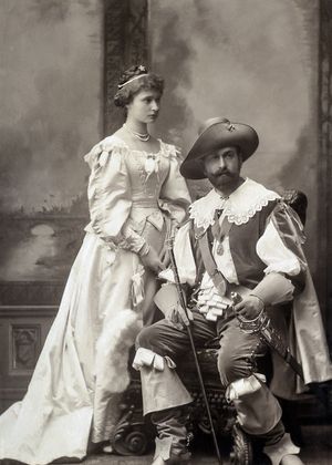 1887년, 알릭스와 루이스 알렉산더 마운트배튼