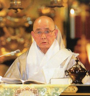 2007년 우시토라 공교 이후 설법 중인 현재 종헌의 법주인 하야세 니치뇨