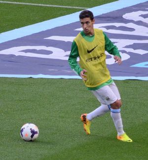 맨체스터 시티에서 훈련하고 있는 나바스