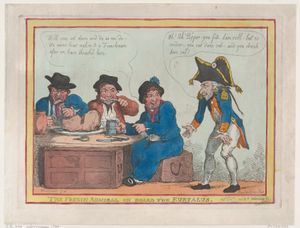 유리알루스호에 탑승한 프랑스 제독, 1805년 에칭