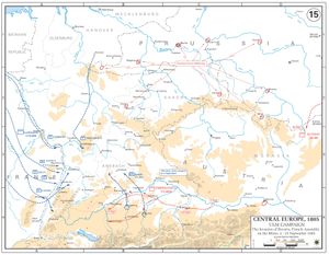 그랑 다르메}} 병력이 독일로 건너가 오스트리아군을 포위할 준비를 했다.