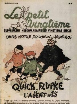 르 프티 방티엠}} 판 표지에 실린 퀵과 플뤼프케불안정한 그림체는 지진의 결과로 설명된다.