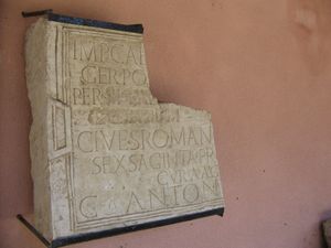 섹사긴타 프리스타 요새의 비문