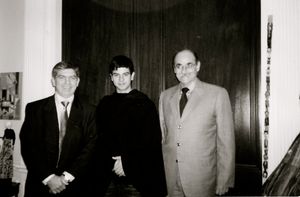 좌-우: 가비리아, 훌리안 데 라 치카, 그리고 오라시오 세르파, 2003년 10월 14일