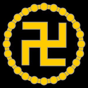 24개의 구슬이 있는 사우아스티카는 주로 말레이시아 불교에서 사용된다.