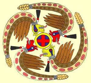 예술가 허브 로(Herb Roe)가 그린 뿔 달린 뱀의 디지털 일러스트레이션.