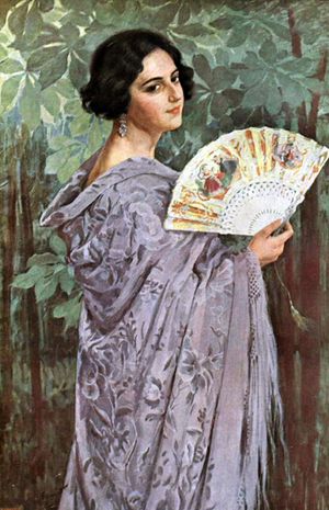 엔리케 시모네트의 Lady with a Fan