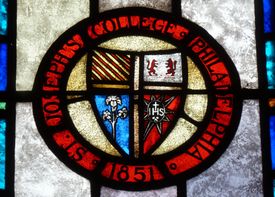 세인트 조지프스 대학교의 문장. 현재 원본은 보스턴 칼리지의 번스 도서관에 소장되어 있다.