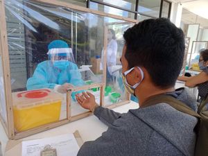 로드리게스, 리잘에서 진행된 코로나19 검사