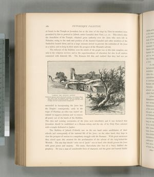 찰스 윌리엄 윌슨의 그림 같은 팔레스타인, 시나이, 이집트에 수록된 야브네 그림과 얌니아 공의회 논의 페이지