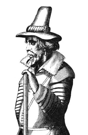 1904년의 에칭. "1606년 화약음모사건으로 처형된 토머스 윈터"란 설명을 달고 있다.